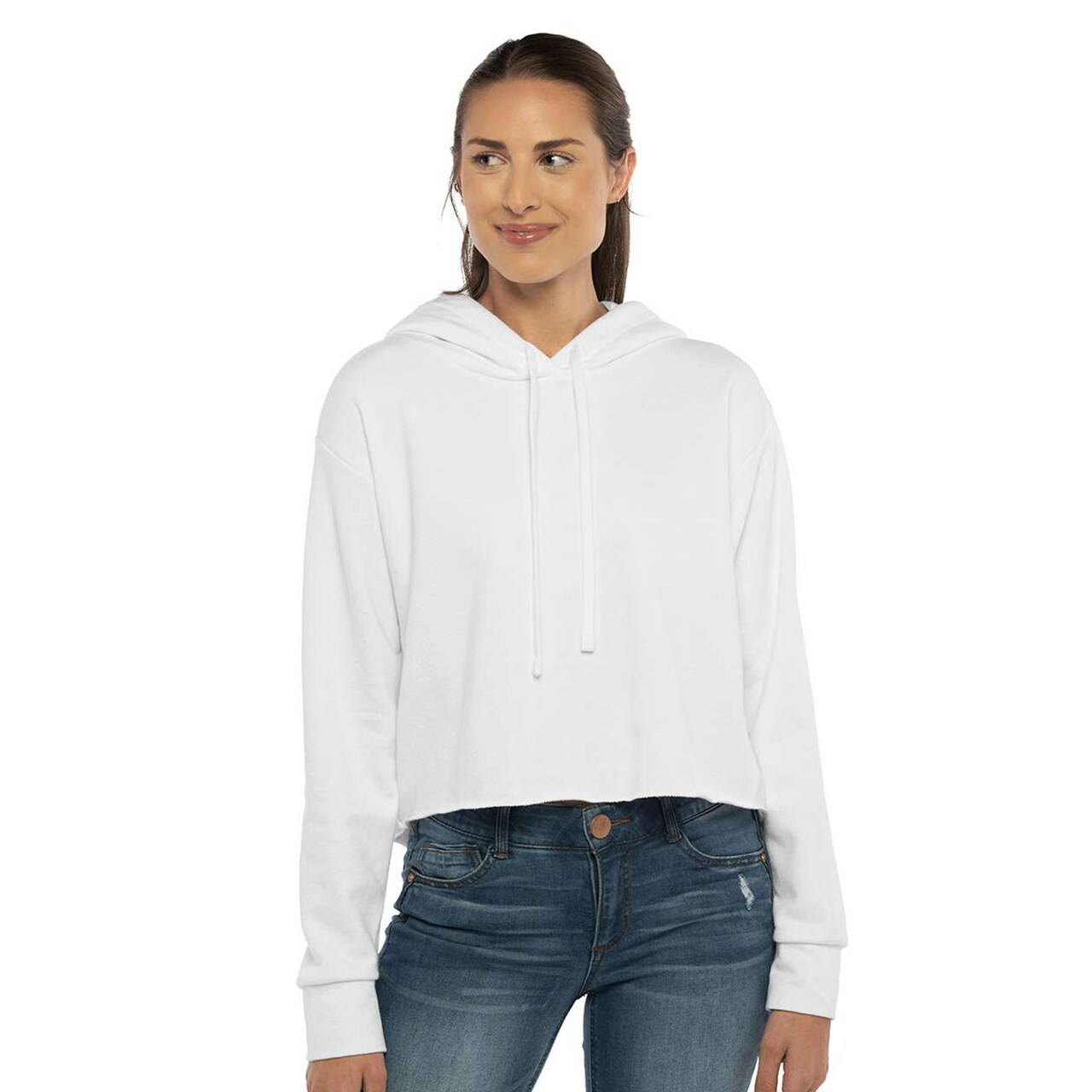BELLA + CANVAS® Women’s Crop Fleece Long Sleeve Hoodie Sweatshirt